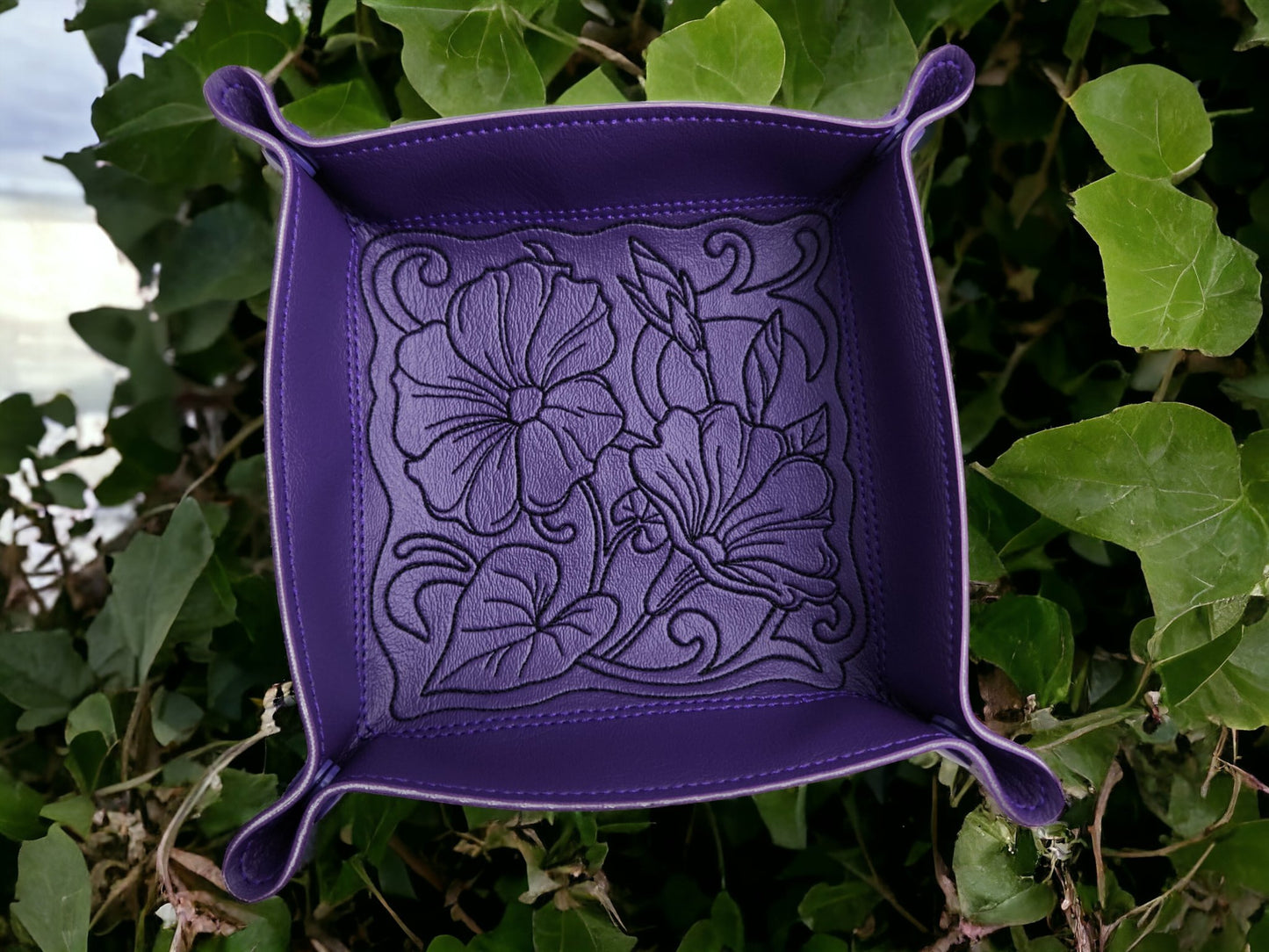 Morning Glory Flower dice tray - Rowan Gate