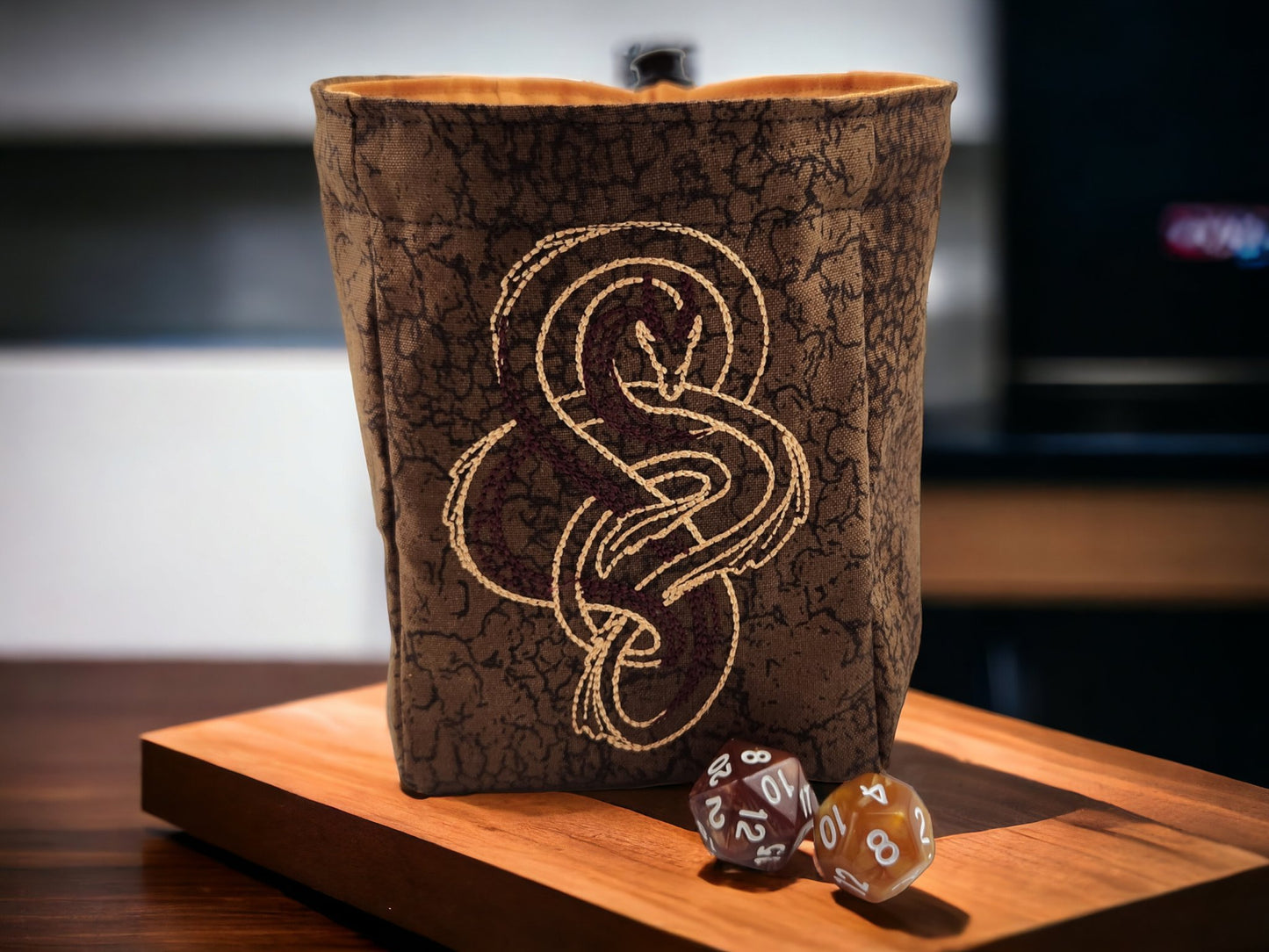 Skinny Dragon dice bag - Rowan Gate