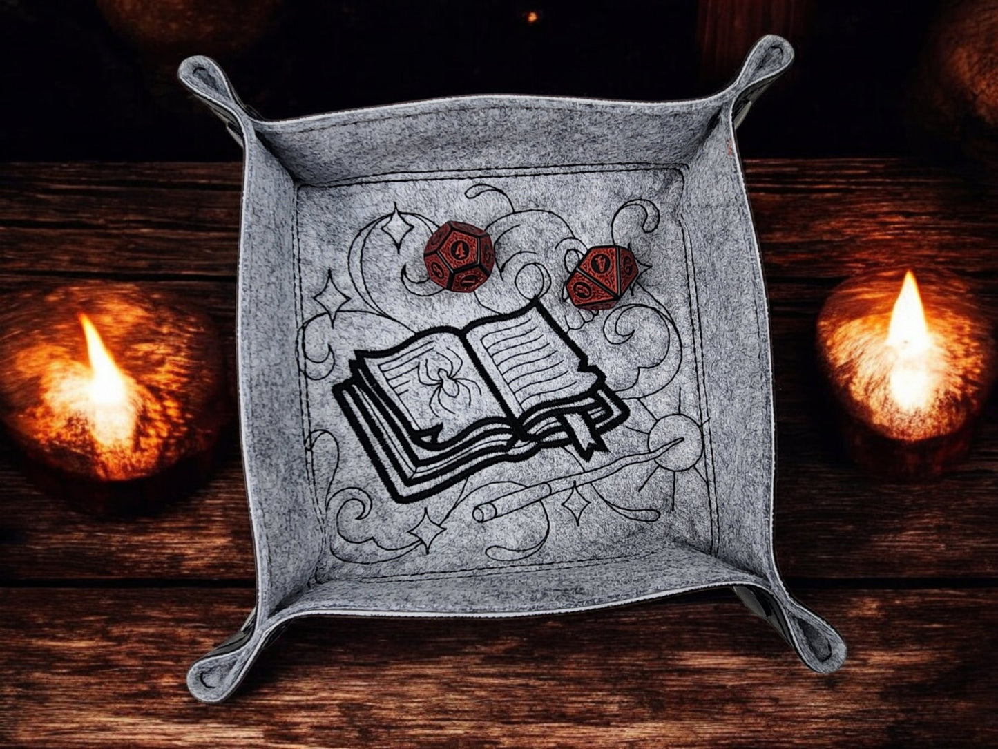 Spell Book Dice Tray - Rowan Gate
