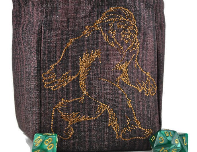 Walking Bigfoot dice bag - Rowan Gate
