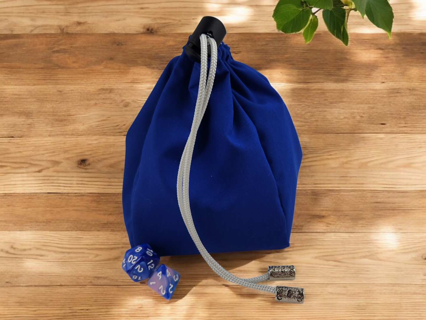 Blue Jay bird dice bag/ extra large