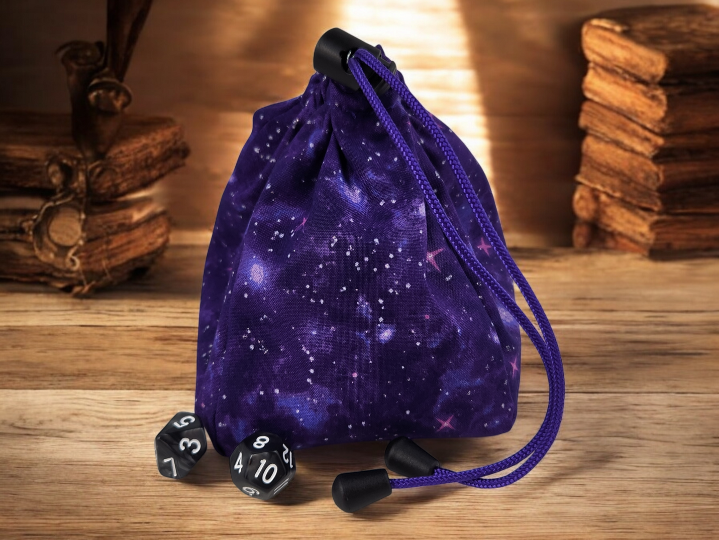 Crow and wand dice bag/ extra large