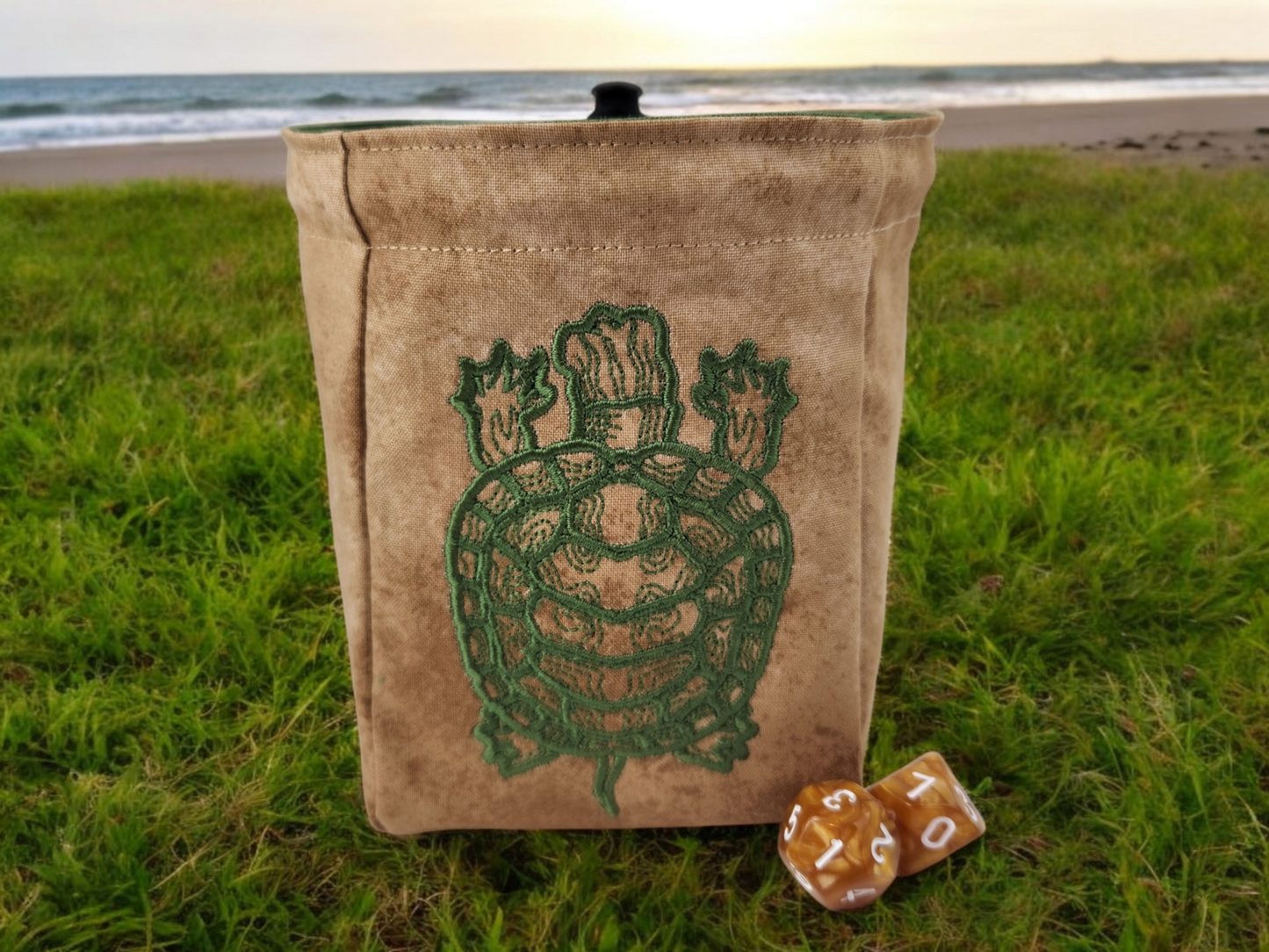 Turtle dice bag