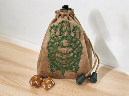 Turtle dice bag