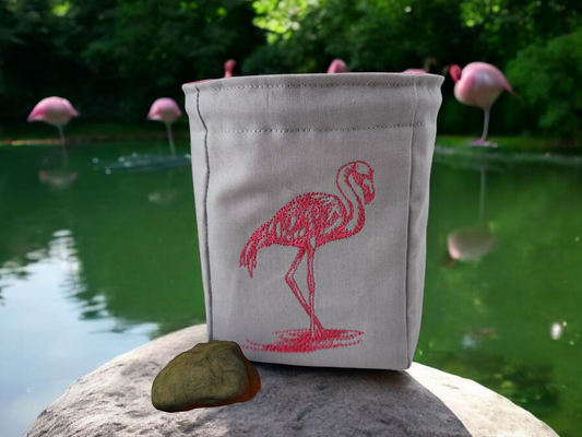 Flamingo Dice Bag