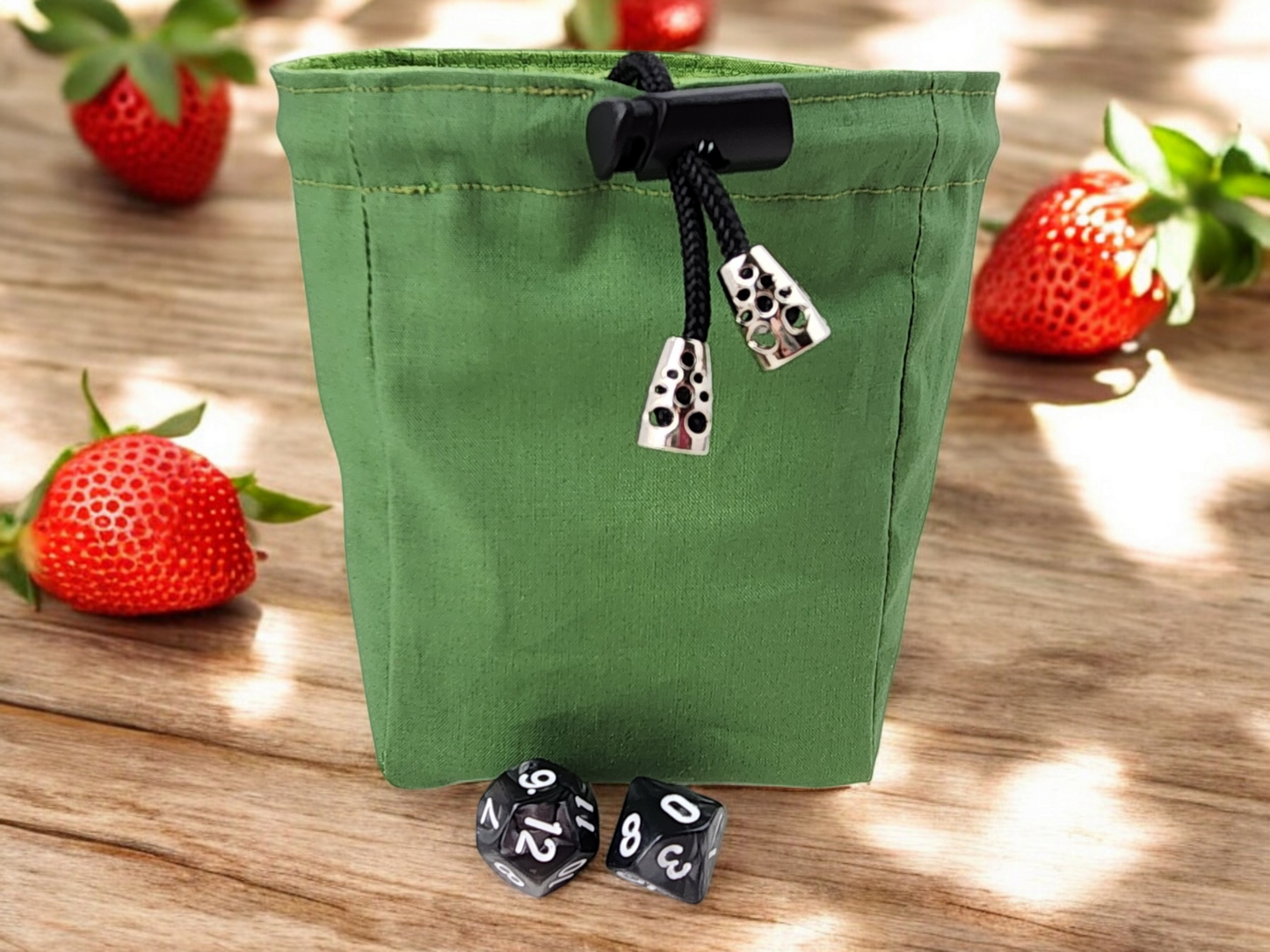 Strawberry dice bag