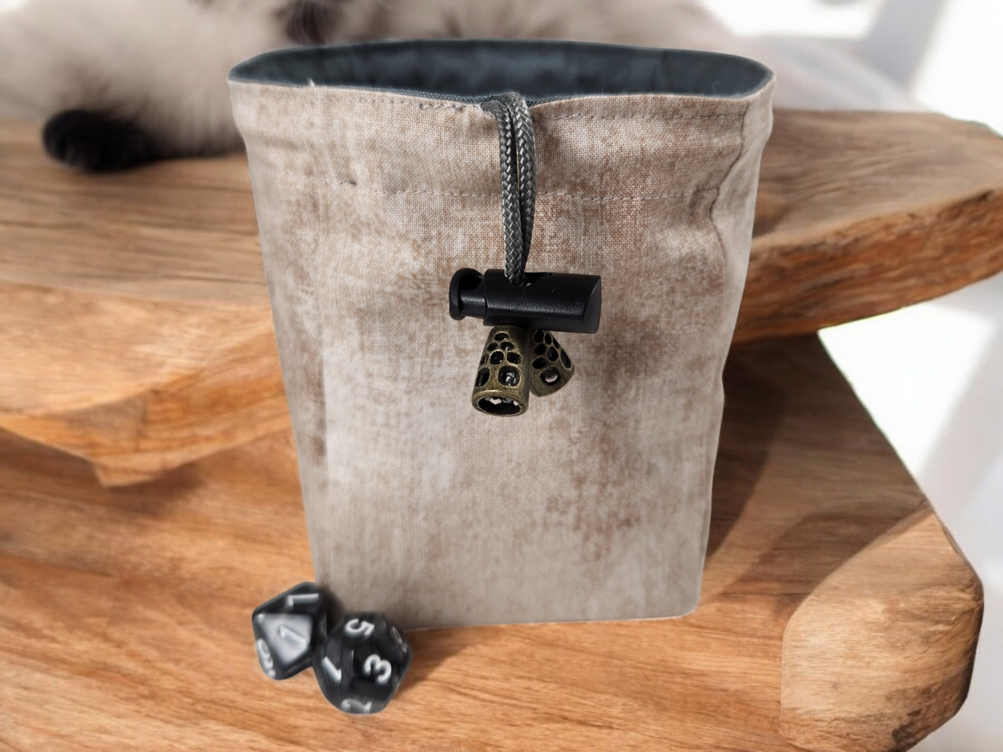 Siamese cat dice bag