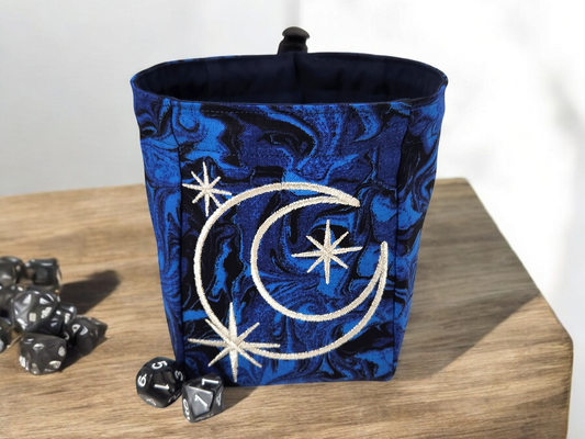 Halfmoon and stars dice bag