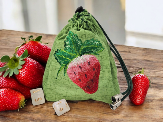Sweet Strawberry dice bag