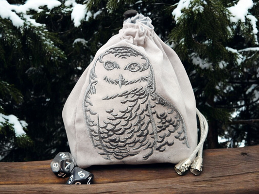 Snow Owl dice bag/ extra large