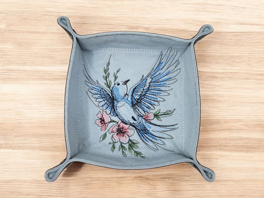 Bluebird dice tray
