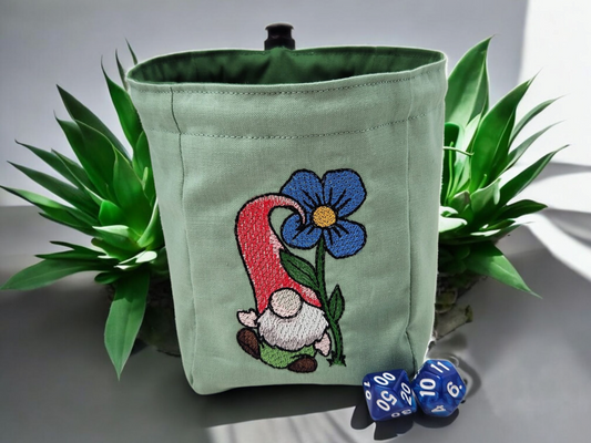 Happy gnome dice bag