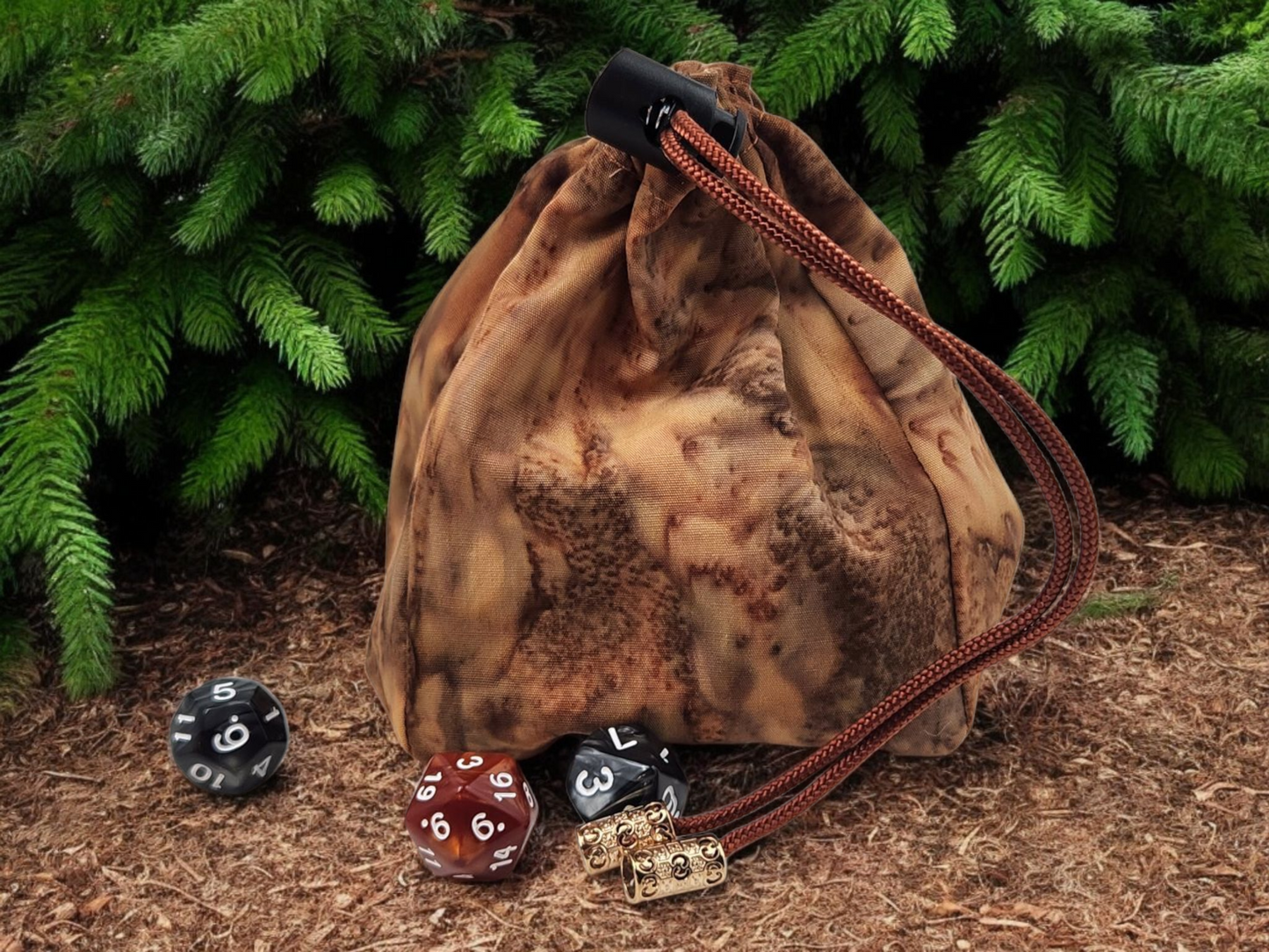 Cute squirrel dice bag/ extra large