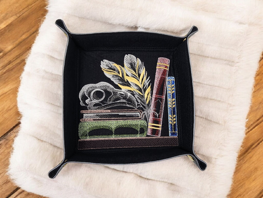 Skull and Quill dice tray