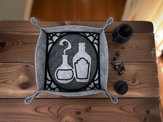 Potions gift set, dice tray and mini dice