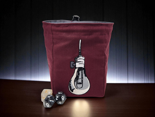 Light Bulb dice bag