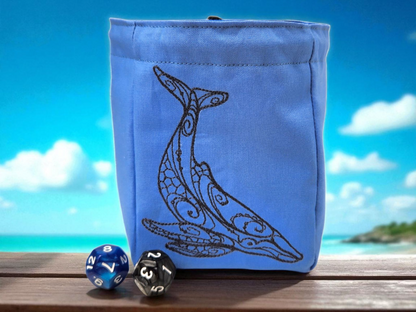 Whale dice bag