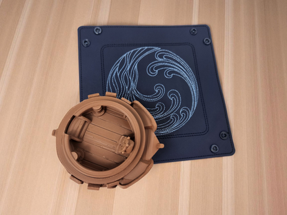 Sea worthy gift set, wave tray and ship dice container