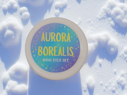 dnd mini dice set, Aurora Borealis