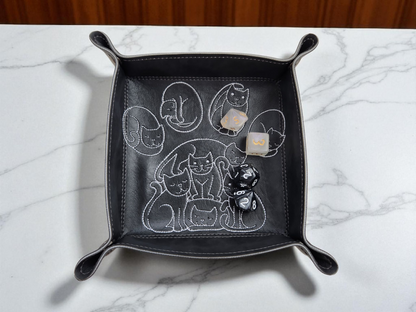 Cat Paw Dice Tray - Perfect for Gamers and Cat Lovers