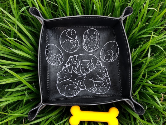 Dog paw dice tray