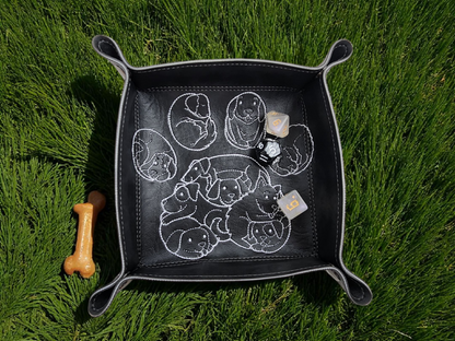 Dog Paw Dice Tray - Portable Gaming Essential