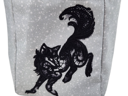 Dark wolf dice bag