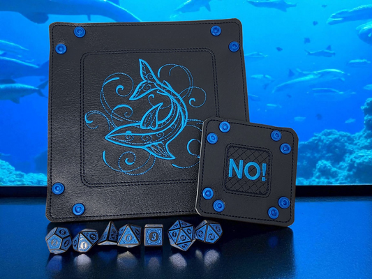Shark dice tray gift set