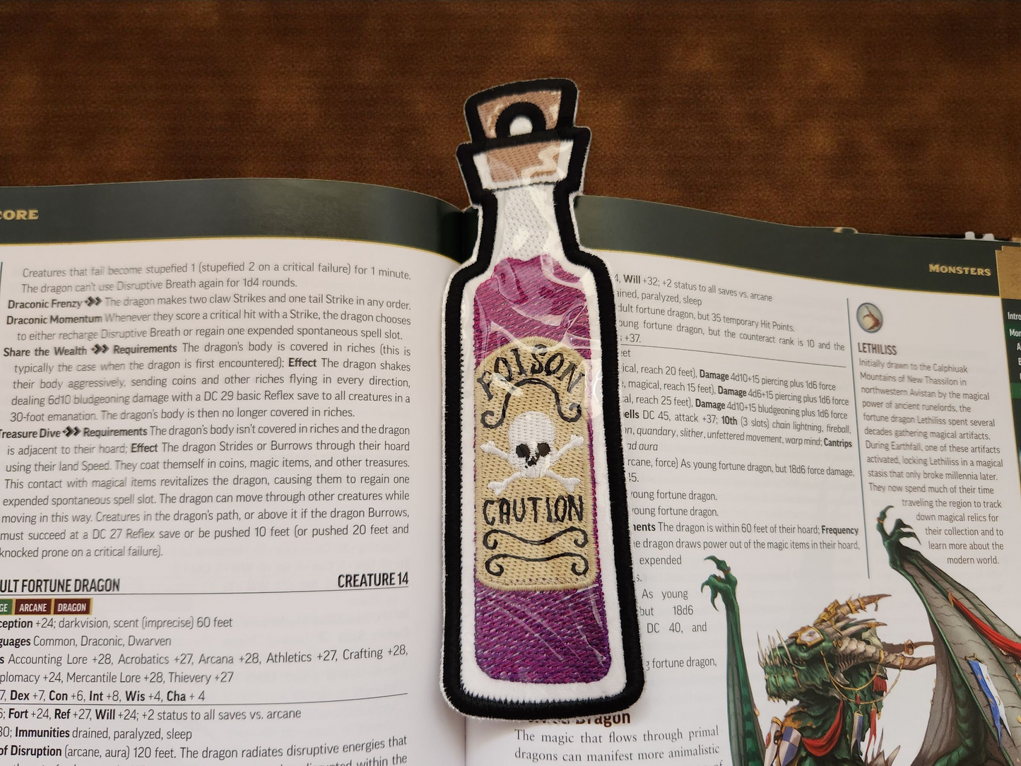 Poison bottle bookmark