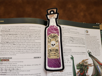 Poison bottle bookmark