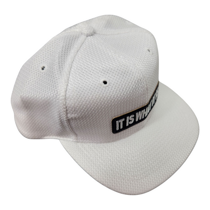 baseball cap with attached embroidered patch, It is what it is