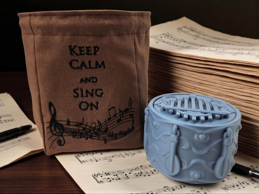 Bard gift set, dice bag and music dice box