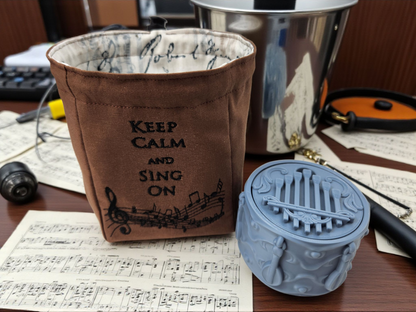 Bard gift set, dice bag and music dice box