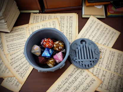 Bard gift set, dice bag and music dice box