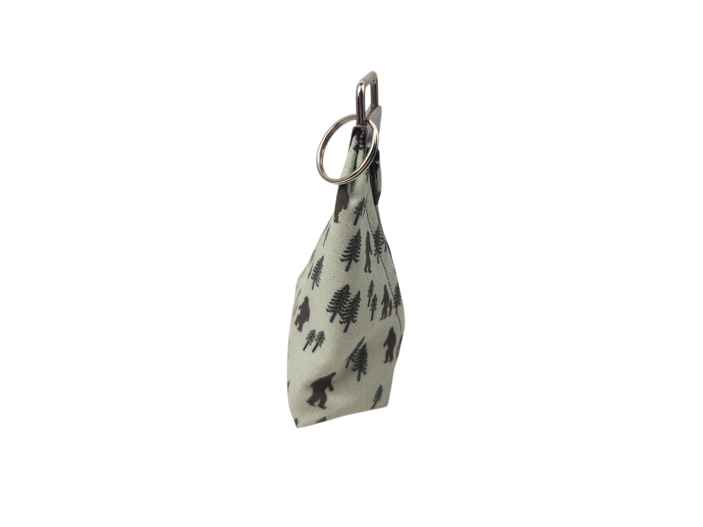 Grab and go small dice pouch with  glow in the dark dice set, bigfoot