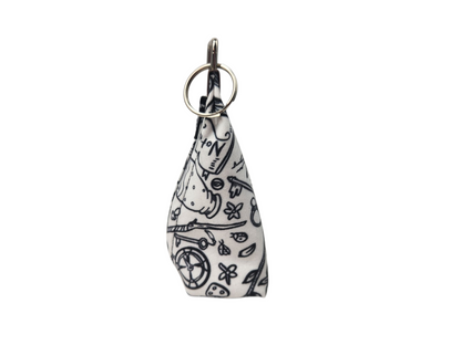 Grab and go small dice pouch with matching dice, treasure themed