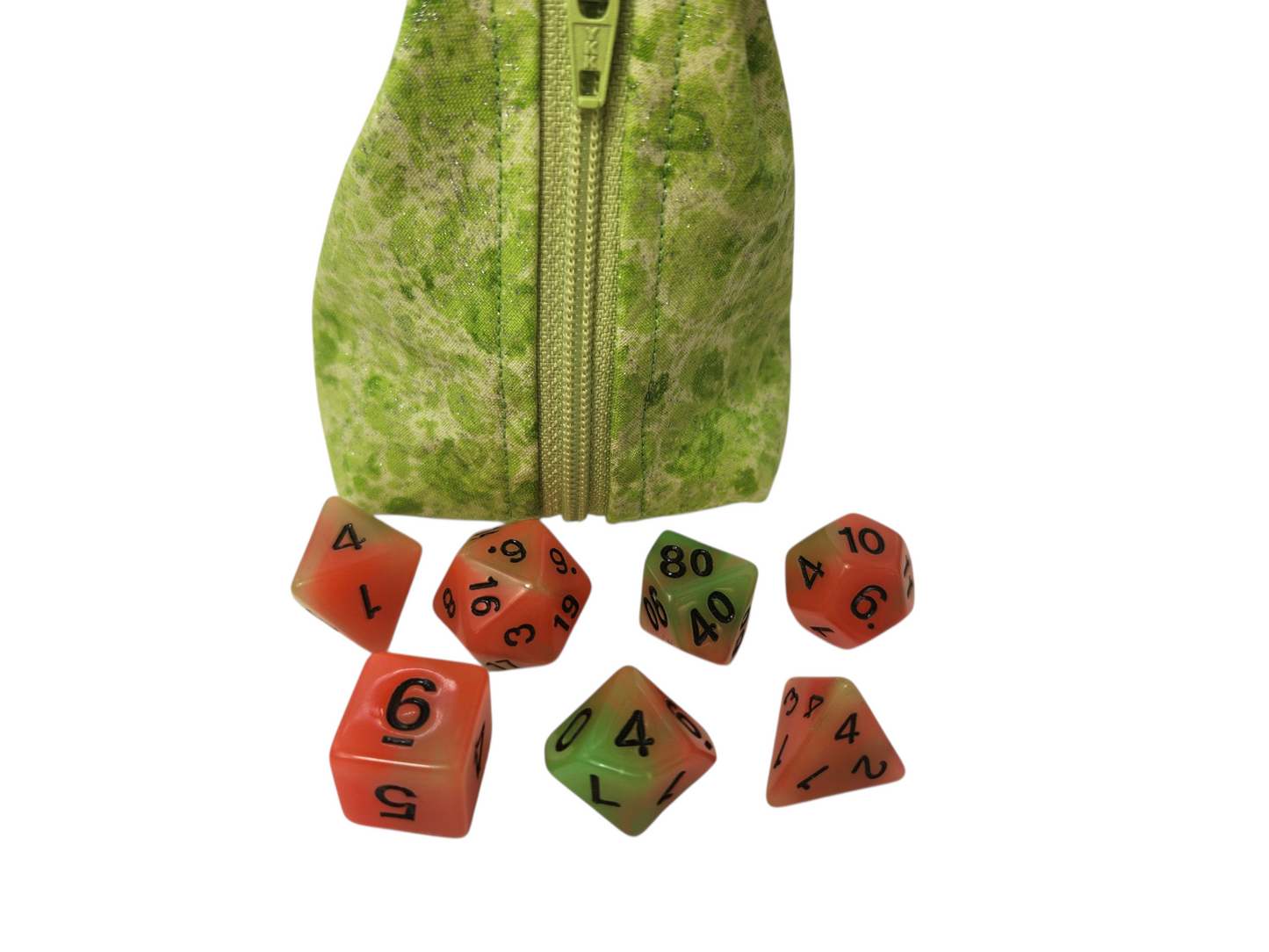 Grab and go small dice pouch with matching dice