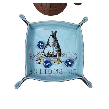 Gamer Gift Set: Bottoms Up Dice Tray &amp; Frothy Mug of Ale