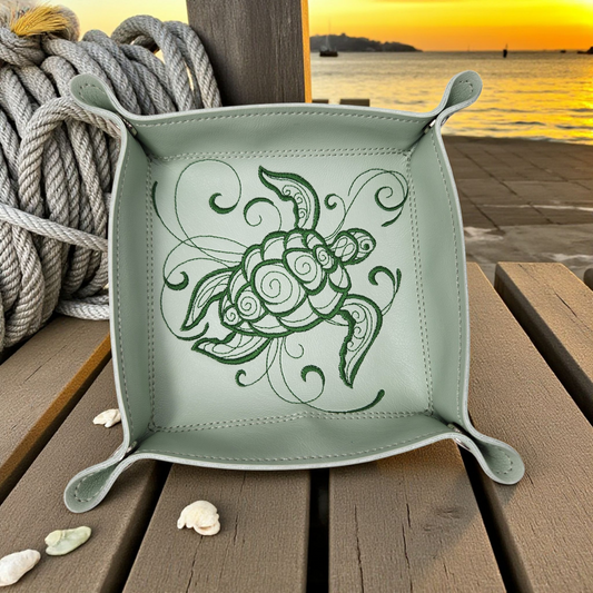 Collapsible Dice Rolling Tray, Sea Turtle