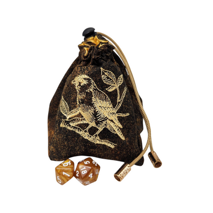 Goldfinch Dice Bag for Tabletop Gamers