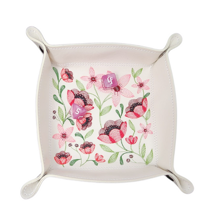 Fall floral dice tray , dnd dice tray, board game accessory, TTRPG