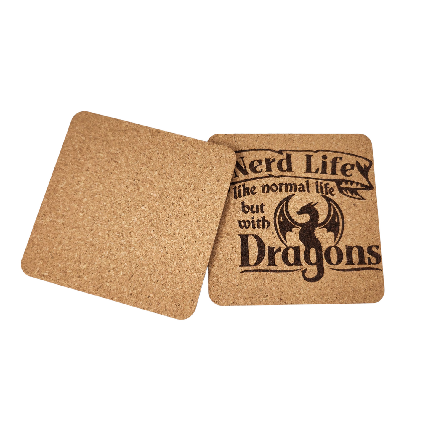 Nerd Life Cork Cup Coasters
