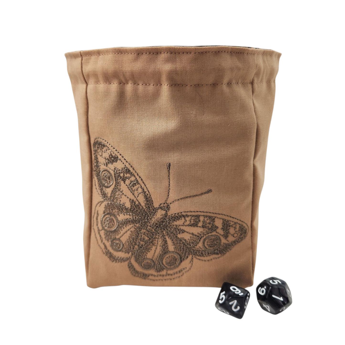 Buckeye butterfly dice bag, extra-large dice pouch