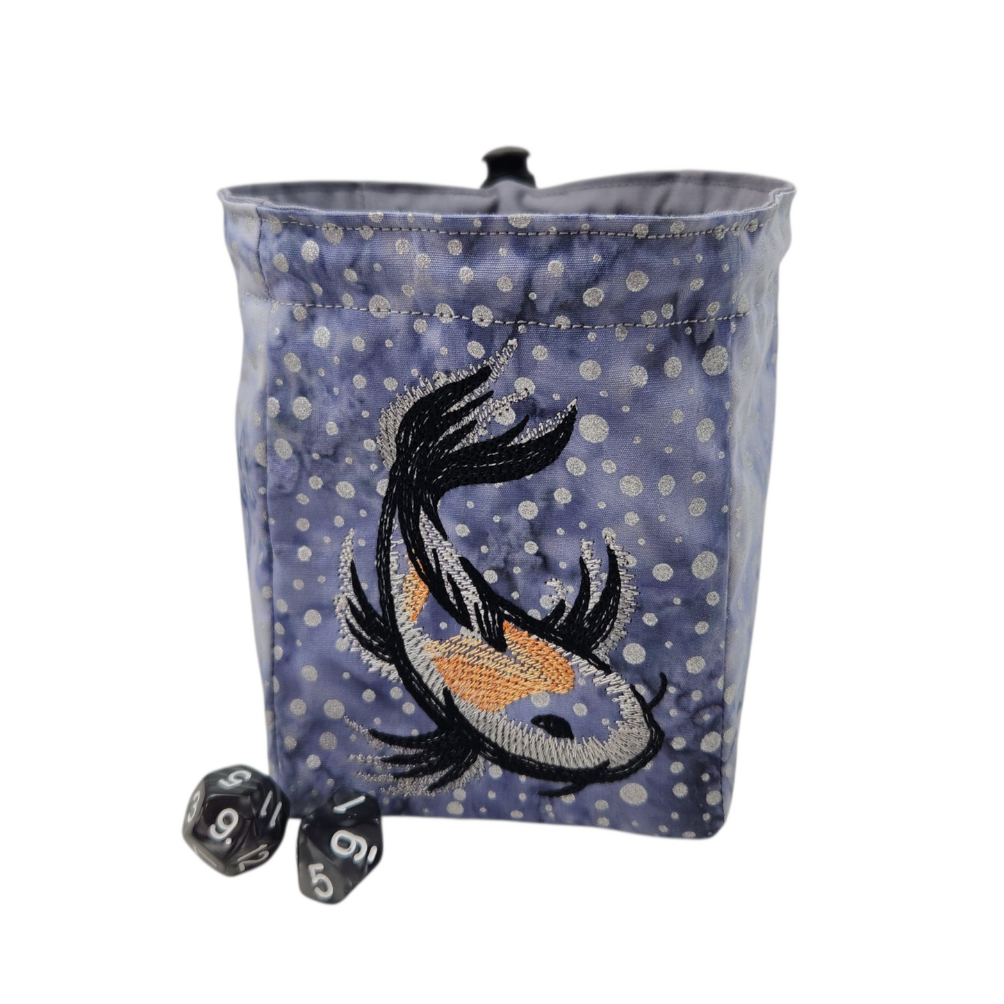 Koi Fish dice bag, gaming accessory