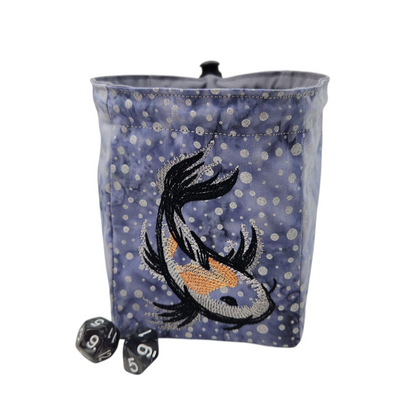 Koi Fish dice bag, gaming accessory