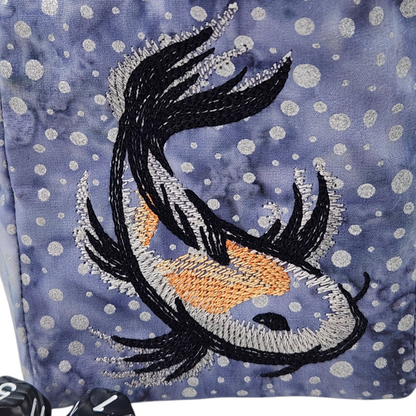 Koi Fish dice bag, gaming accessory