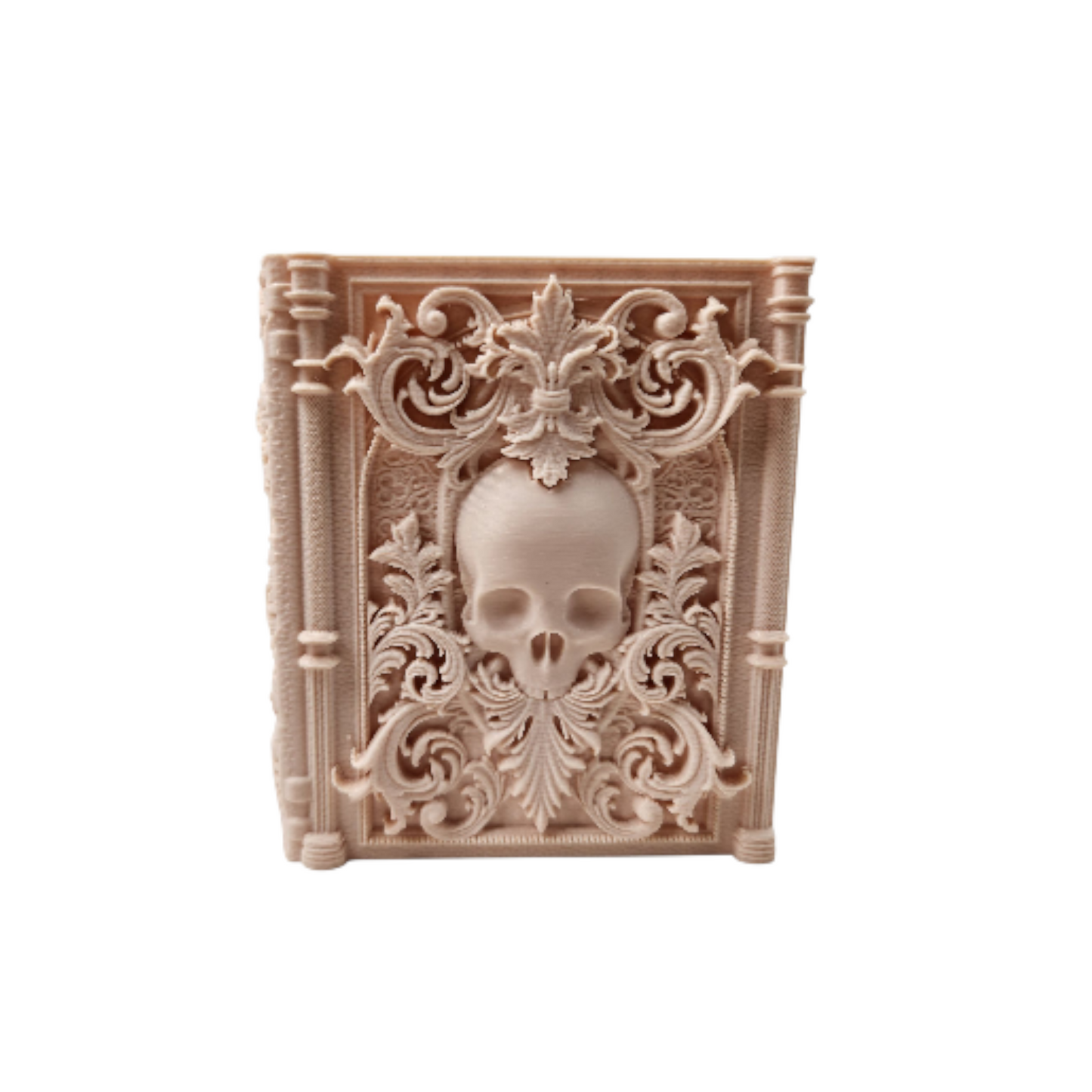 Skeleton Themed TTRPG Gift Set: Dice Tray & Tome