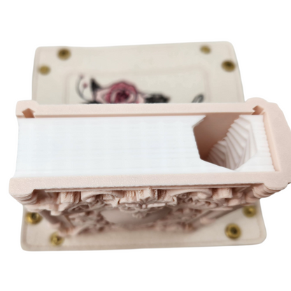 Skeleton Themed TTRPG Gift Set: Dice Tray & Tome