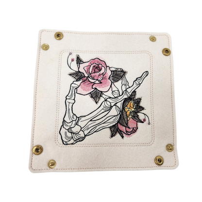 Skeleton Themed TTRPG Gift Set: Dice Tray & Tome