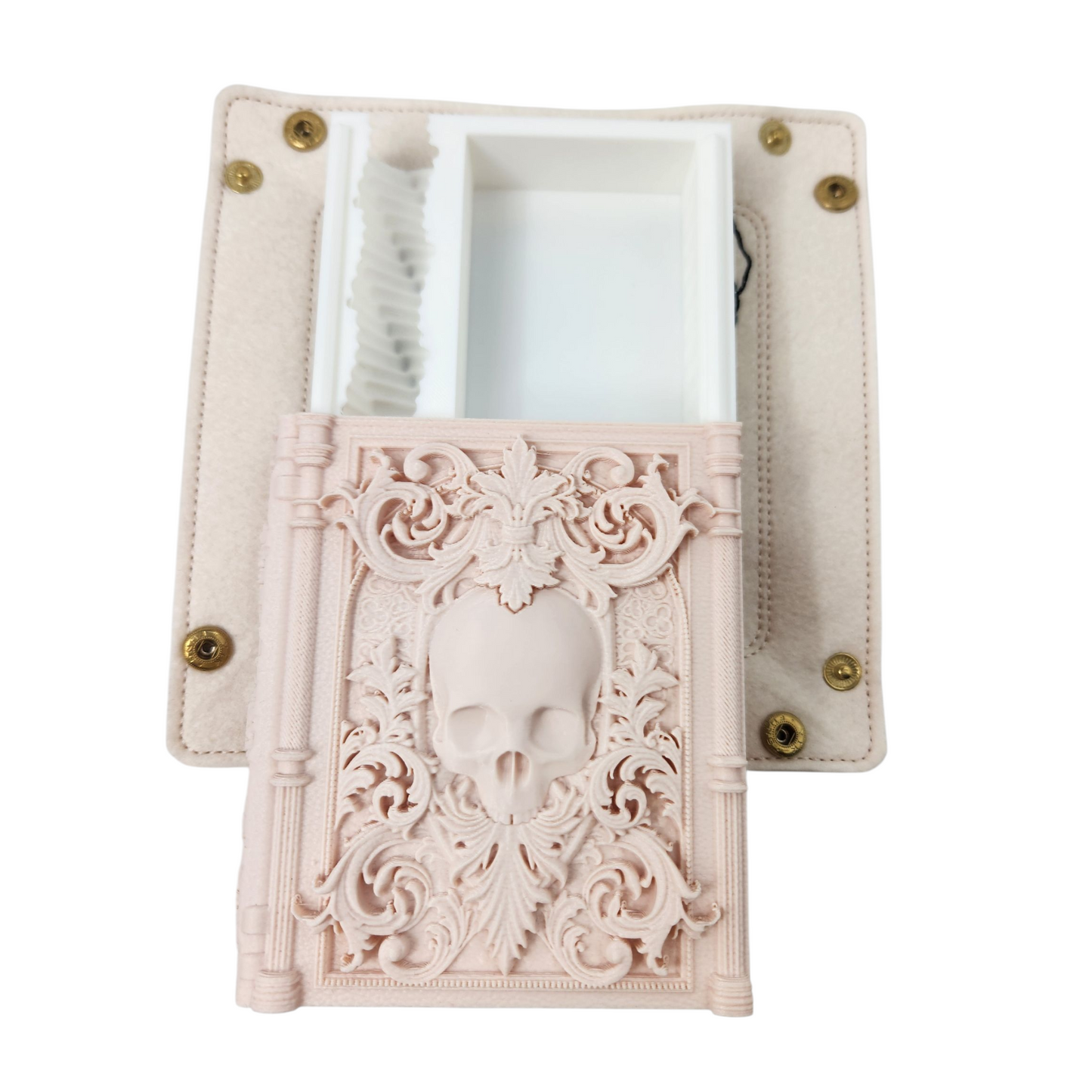 Skeleton Themed TTRPG Gift Set: Dice Tray & Tome